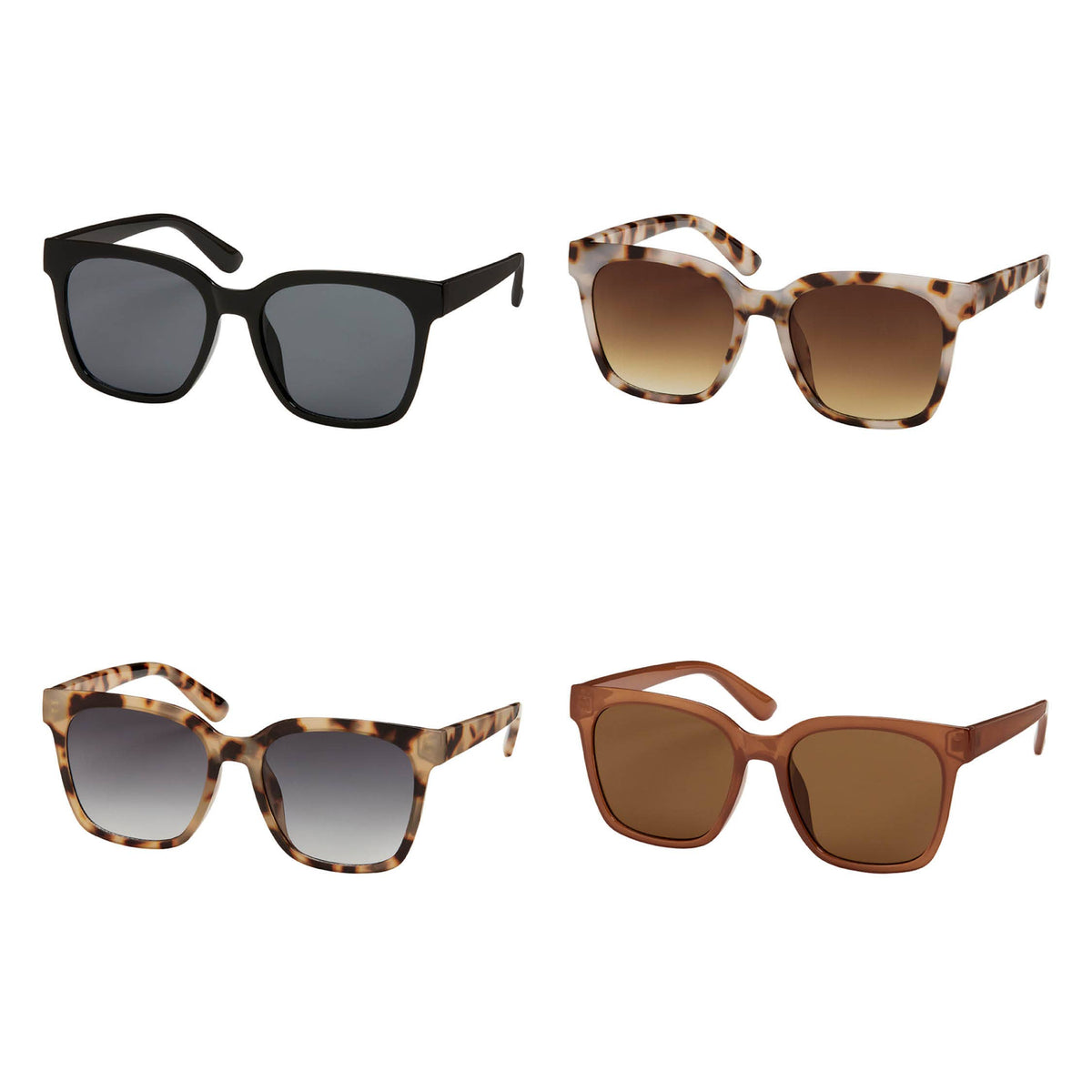 Rose Perfect Square Sunglass Assortment