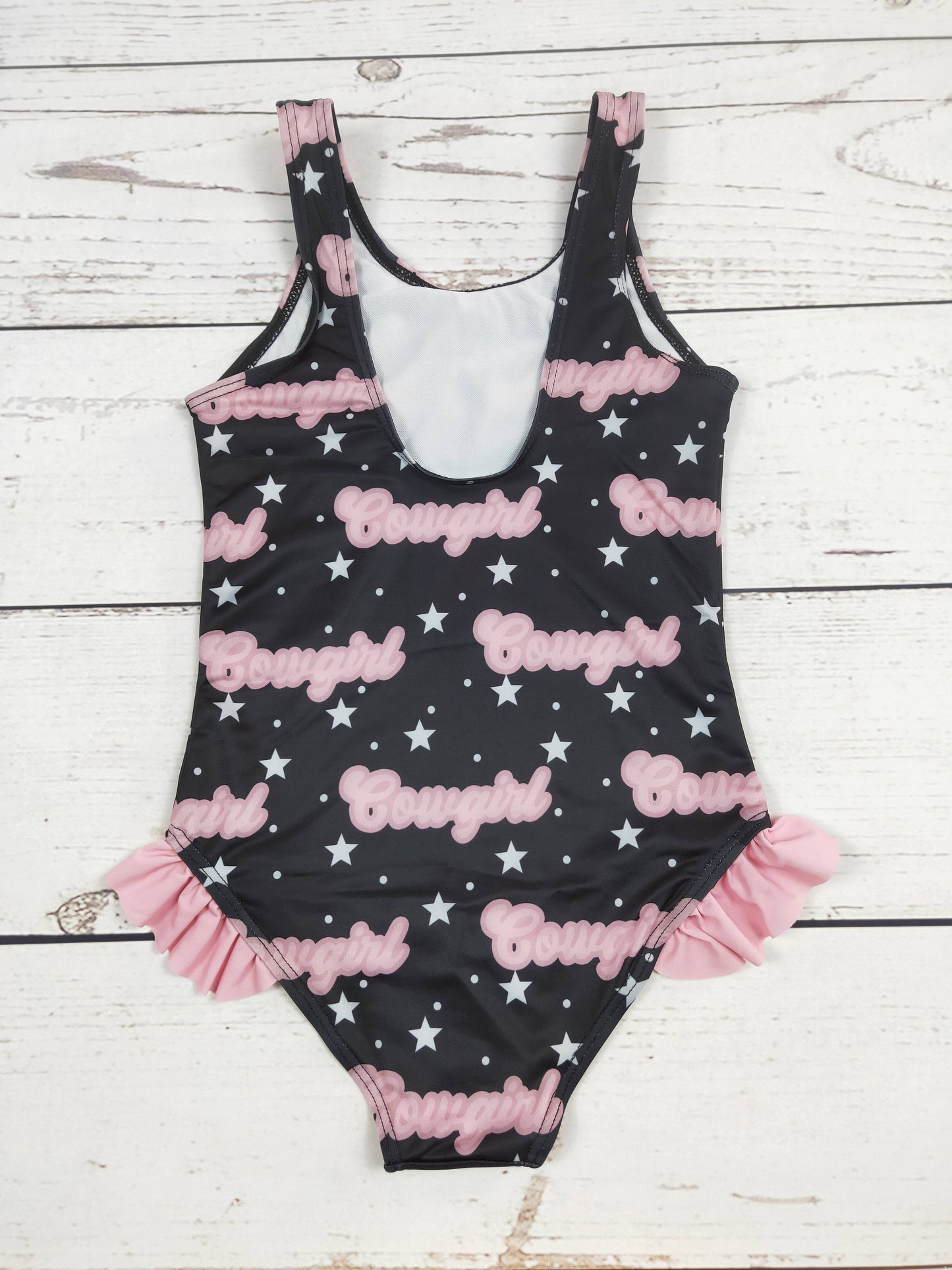 Cowgirl One Piece Girls Summer Swimsuit