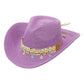Blue Starfish Straw Coastal Cowgirl Hat