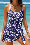 Abstract Print Asymmetric Knot Side One Piece