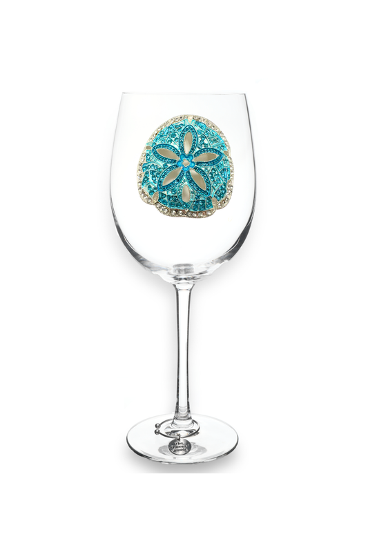 Sand Dollar Stemmed Wine Glass