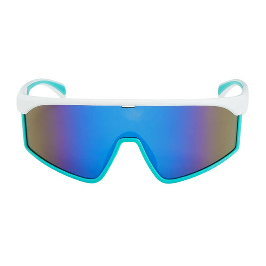 1252 Shields-Wrap Mirror Lens Sunglasses