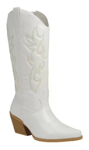 Western Boots: White