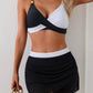 Bikini Set with Skirt Sporty Swimwear