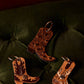 Boot Scootin’ Charm Leather Key Fob in Bronco Beige
