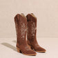 FLORA: TAUPE COWGIRL BOOT