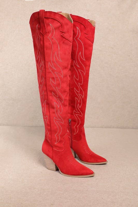 ABBY: Khaki Cowgirl Boot
