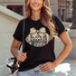 Camouflage Football Bow Tee