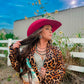 Baha Ranch Retro Pop Western Wild West Leopard Blazer