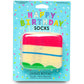 3D Packaged Crew Socks - Cake - "It's My Birthday" - Cream
