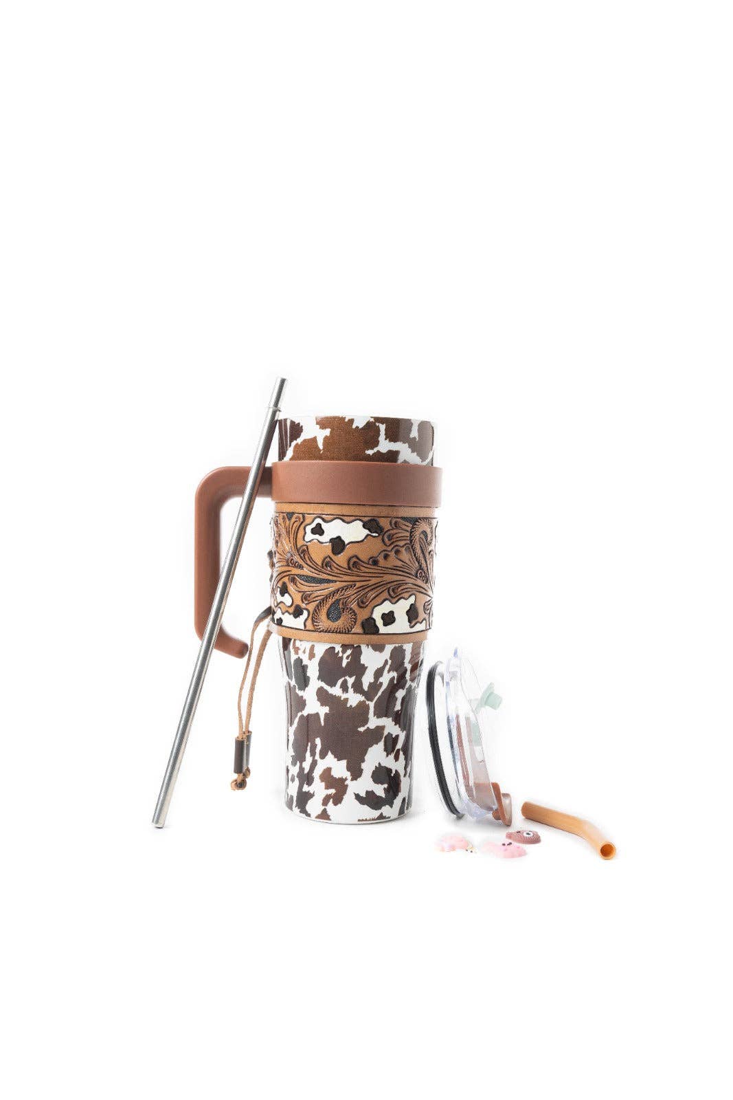 Wide Wyoming Tumbler In Brown and White: WITH TOOLING