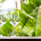 Green Diamond Palm Tree Jeweled Stemmed Wine Glass