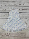 Flower Bow Print Girls Athletic Dresses