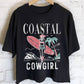 COASTAL COWGIRL BEACH CLUB GRAPHIC LONG CROP TOP: Natural
