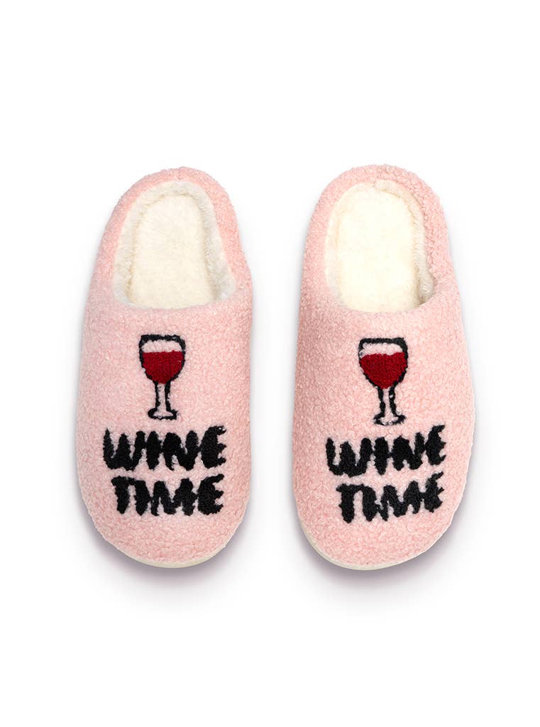 Indoor / Outdoor Slippers - "Wine Time"