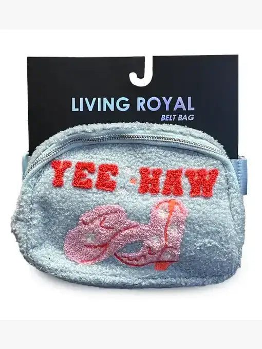 Adjustable Belt Bag - Western Rodeo Cowgirl - Clear & Pink