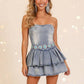 Western Charm Stretch Denim Dress