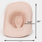 Cowrie Shell Straw Braided Cowboy Hat: KA