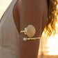 Shell Pearl Arm Cuff Bracelet