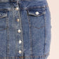 Stretchy Button Down Denim Skirt