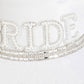 Pearl Rhinestone Stud Ribbon Bride Western Cowboy Hat: IV