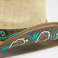 Western Butterfly Concho Detail Straw Cowboy Hat: BR