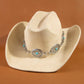 Turquoise Stud Concho Belt Western Cowboy Hat