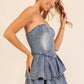 Western Charm Stretch Denim Dress