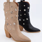 WEEKLY DEAL STAR STUD EMBELLISHED WESTERN BOOTS