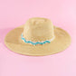 Beaded Braid sun Hat: