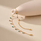 Blue Bead Chain Anklets