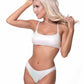 421611-MATELLIC WHITE TWO PIECE BIKINI SET