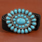 Western Concho Turquoise Stone Buckle Belt