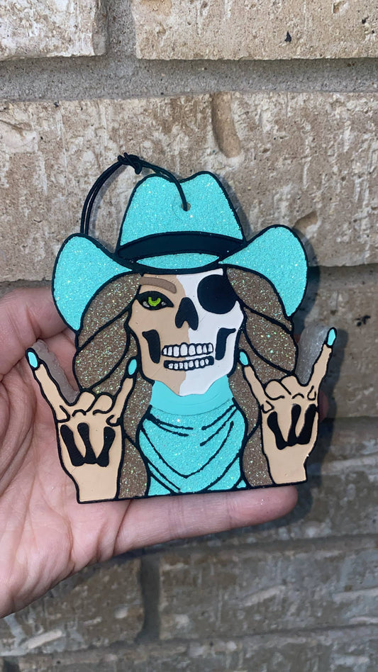 Skelly Cowgirl Freshie