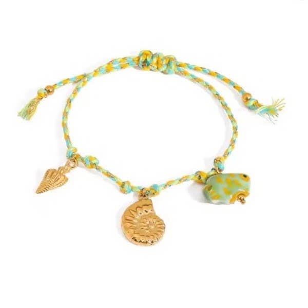 CORDED CHARM BRACELET