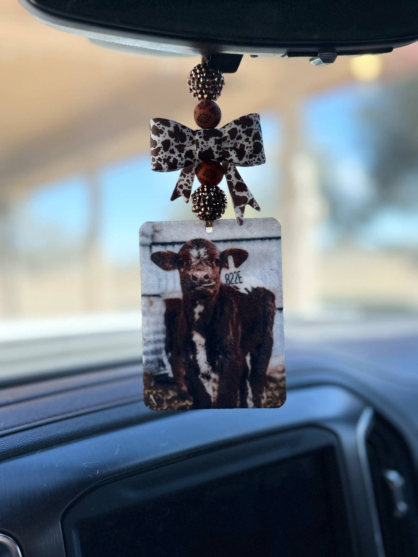 Cow Bow Car Freshener