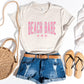 Beach Babe Pink/Turquoise Graphic Tee