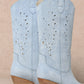 OLIVIA: Light Blue Cowgirl Boot