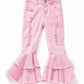 Pink bell bottom Jeans