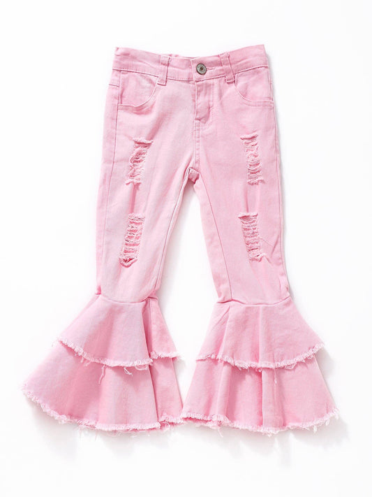 Pink bell bottom Jeans