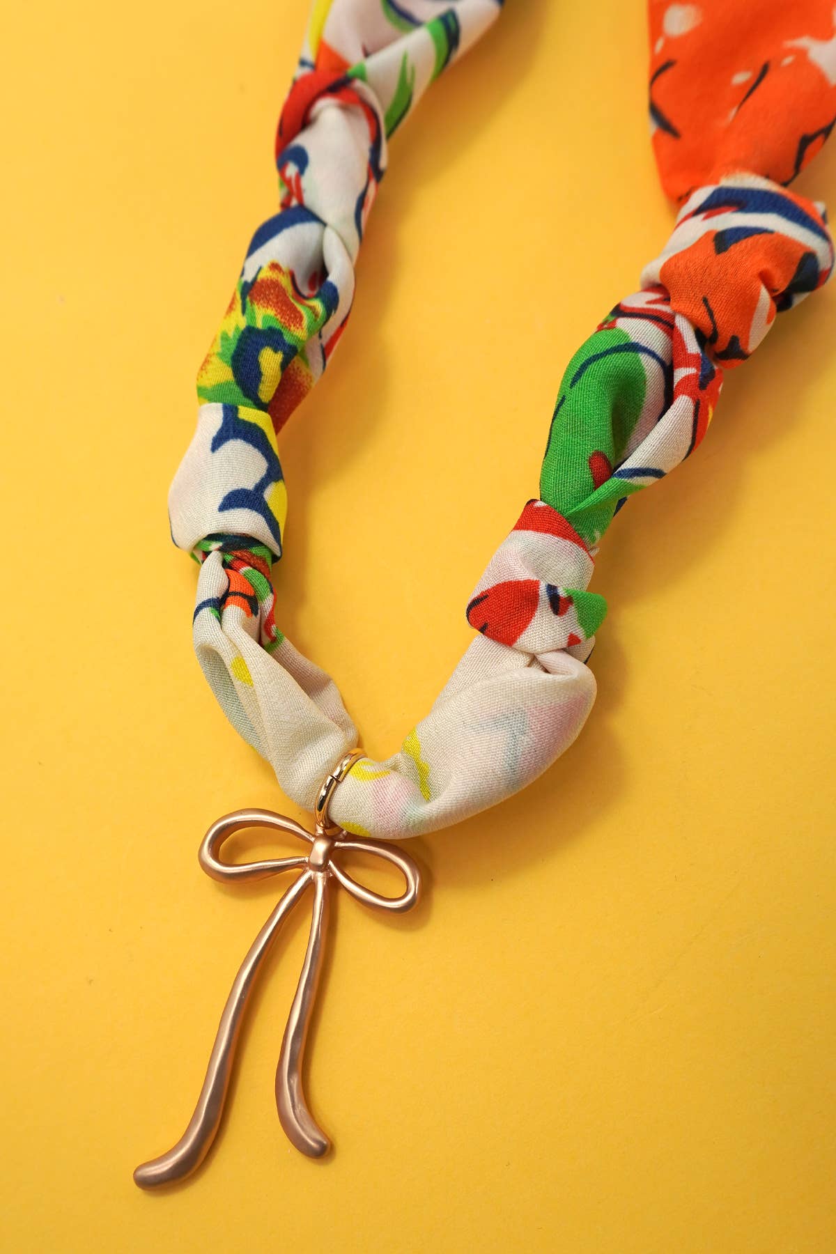 SCARF CHARM NECKLACE