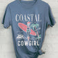COASTAL COWGIRL BEACH CLUB GRAPHIC TSHIRTS.