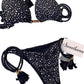 Ladies String Tie Halter Strap Sexy Bikini Set