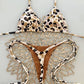 Ladies Shoulder Straps Backless Bikini Set GY02