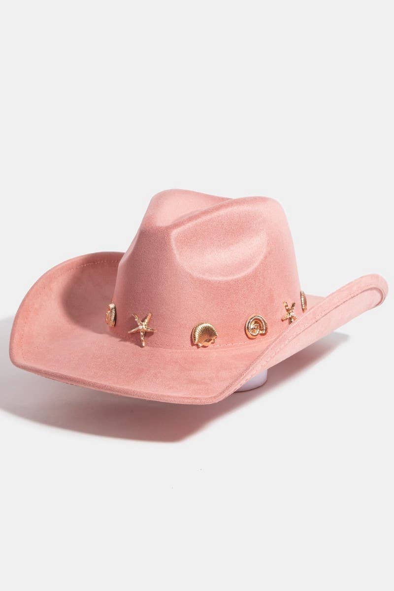 Metallic Sea Life Charms Western Cowboy Hat