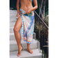 Saint-Tropez Coverup Wrap: COBALTBLU