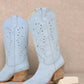 OLIVIA: Light Blue Cowgirl Boot