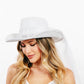 Pearl Rhinestone Stud Ribbon Bride Western Cowboy Hat: IV