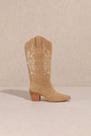 FLORA: TAUPE COWGIRL BOOT