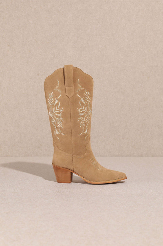 FLORA: TAUPE COWGIRL BOOT